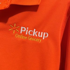 Walmart Medium Orange Long Sleeve Shirt